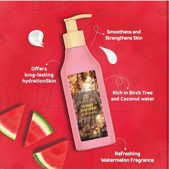 Lotion Sugar Scrub Moisturizer Melon Almond Oil Exfoliate Body Crystal E2 - Picture 5 of 12